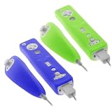 BLUE+GREEN Skin Cover for Nintendo Wii Remote+Nunchuk