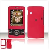 HTC Shadow Cell Phone Red Rubber Feel Protective Case Faceplate Cover