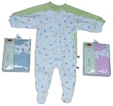 "Fruit of the Loom" 2-Pack Terry Footed Sleep n Play