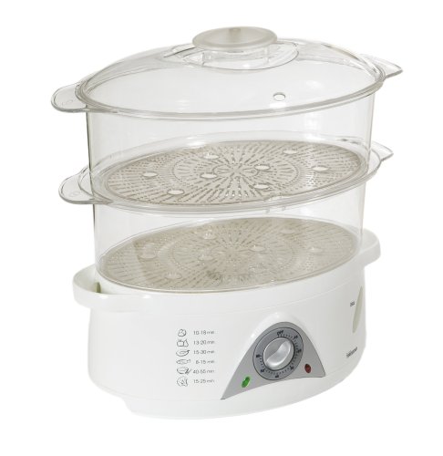 Tristar VS-3903 Dampfgarer weiß transparent 