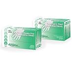 Safe-Touch Powder Free Vinyl Exam Gloves, Medium - 100/Box