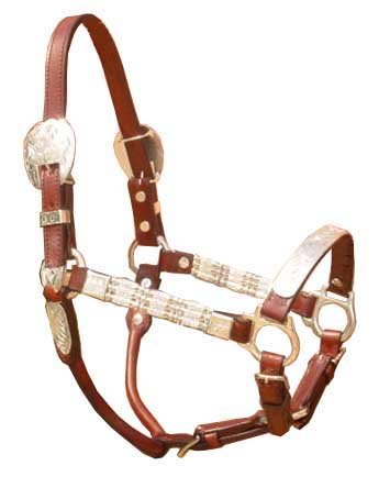 NEW Silver Ferruled Show Halter Horse w/ Lead