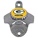 Green Bay Packers Wall Mounted Bottle Opener - NFL Football - Fan Shop Sports Team Merchandise