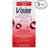 Visine Maximum Redness Relief 05-Fluid Ounces Boxes Pack of 3