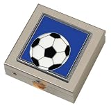 Blue Soccer Small Vitamin Case