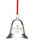 Reed & Barton Sterling Bell Ornament Year Marked 2011 Engravable