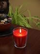 Filled Candle in Carmona Jar- Juicy Apple Scent, 12.5 oz