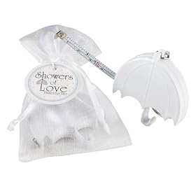 Kate Aspen "Showers Of Love" Umbrella Measuring Tape in Organza Gift Bag