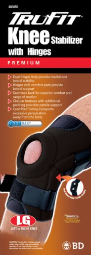 Tru-Fit Dual Hinged Knee Brace Black Large