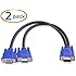 Cable Matters 2 Pack, VGA Monitor Y Splitter