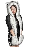 Husky Full Animal Hood /Animal Hat 3 in 1 Function