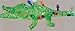 C&F Home Glass Alligator Christmas Ornament with Holiday Lights - Gift Idea Green
