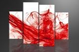 Produkt-Bild: Bild auf Leinwand RED-ART 130 x 80 cm 4 Teile Modell-Nr. XXL 6120 Bilder fertig gerahmt mit Keilrahmen riesig. Ausf&uuml;hrung Kunstdruck als Wandbild mit Rahmen. G&uuml;nstiger als &Ouml;lbild Gem&auml;lde Poster Plakat mit Bilderrahmen