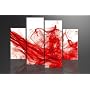 Bild auf Leinwand RED-ART 130 x 80 cm 4 Teile Modell-Nr. XXL 6120 Bilder fertig gerahmt mit Keilrahmen riesig. Ausf�hrung Kunstdruck als Wandbild mit Rahmen. G�nstiger als �lbild Gem�lde Poster Plakat mit Bilderrahmen