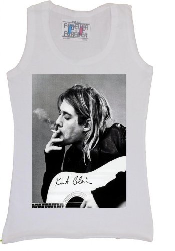 Kurt Donald Cobain Nirvana Sub Pop Dgc Women Men Vest Tank Top T-shirt