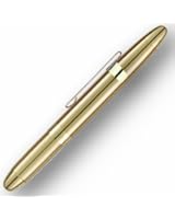 Fisher Space Pen, Bullet Space Pen with Clip, Gold Laquered Brass, Gift Boxed (400GGCL)