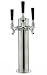 Beverage Factory D4743TT Draft Beer Tower Chrome Triple Faucet 3