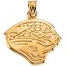16.00X21.00 Mm 14K Yellow Gold Jacksonville Jaguars Pendant