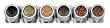 Kamenstein 6-Canister Magnetic-Strip Spice Rack