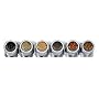 Kamenstein 6-Canister Magnetic-Strip Spice Rack