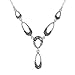 Sterling Silver Marcasite Open Textured Link title=