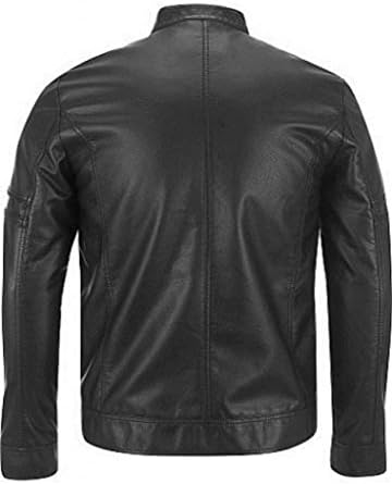 KGN FASHION Leather Jacket Men Biker Motorcycle Jacket Mens Leather Coat MJ089 - XXXL