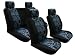 FIESTA UNIVERISAL SEAT COVER FULL SET GRAY/BLACK Image
