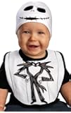Disguise Nightmare Before Christmas Jack Skellington Infant Bib and Hat Costume