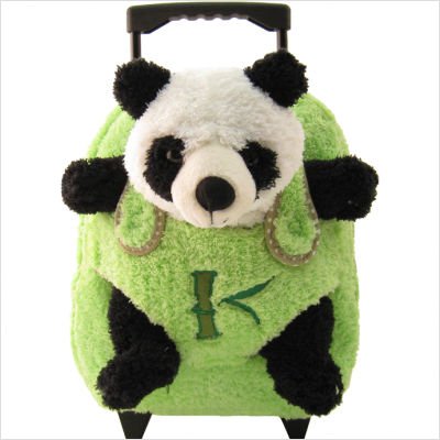 best kids rolling backpack
 on NEW!>>Cheap low Prices Kids Lime Rolling Backpack With Panda Stuffie ...