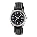 Casio 10-Easy - 1A 1302L-Classic-Women's Quartz Analogue Watch-Black Face-Black Leather Strap
