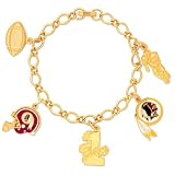 Washington Redskins Gold Tone Charm Bracelet