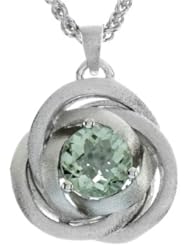 Balissima By Effy Collection Sterling Silver Green Amethyst Pendant