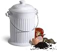 Pinzon 1-Gallon Ceramic Compost Pail [Amazon Frustration-Free Packaging]