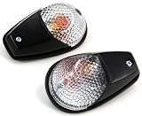 BIKE IT MOTORCYCLE FAIRING INDICATORS BLACK BODY CLEAR LENS