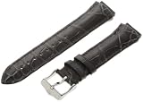 TechnoMarine 1045 MoonSun 17-mm Dark Grey Alligator Leather Strap with Single-Buckle