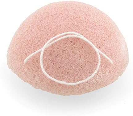 Natural Fiber Konjac Face Cleansing Sponge Wash Pad Facial Cleansing Puff Ball (Red)