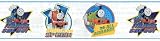 York Wallcoverings BT2903BD Thomas The Train Border, Pale Gray/Electric Blue/Stop Sign Red/Tangerine Orange/Lime Green/Black Onyby
