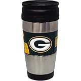Green Bay Packers 16 Ounce Stainless Steel Travel Tumbler