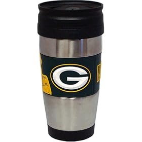 Green Bay Packers 16 Ounce Stainless Steel Travel Tumbler by Hunter