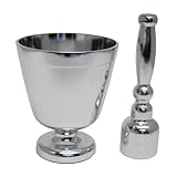 Uniware Heavy Gauge Aluminum Mortar and Pestle Set with Non-Slip Bottom