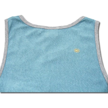 Cover image : GOHEMP(ゴーヘンプ) RIB LINE POCKET TANK TOP ヘンプコットンパイル タンクトップ / スカイブルー