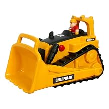 CAT Big Movin' Light and Sound Rumbler Bulldozer with Figure - 11"