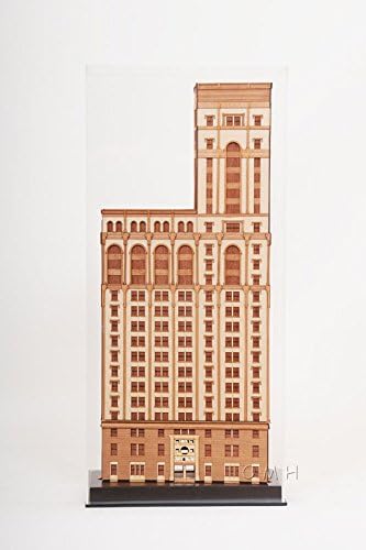 Architecture, Old New York Time Building, 9.8L x 4.4W x 21.5H Inches ,