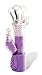 7 Raunchy Rocket Rabbit Vibrator Personal Massager - Clear/Purple