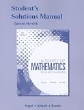 Student Solutions Manual for A Survey of Mathematics with Applications