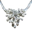 Flora in Fauna Pearl and Crystal Pendant - Ivory (Water Element)