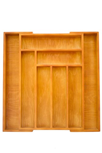 Expandable Wood Silverware Organizer - Cutlery Tray by JA Kitchens