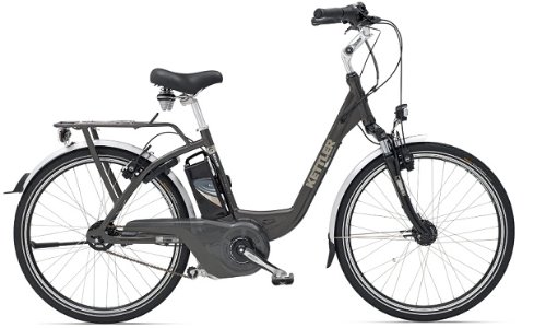 Kettler KB204-347 Anthrazite Obra Comfort 12Ah Female Electric Bike 47cm Frame