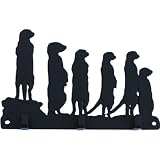 Meerkat 3 Hook Key Rack