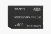 Buy Now at Amazon.com: Sony 4GB (4096MB) Memory Stick PRO Duo Media - MSX-M4GS / MSXM4GS